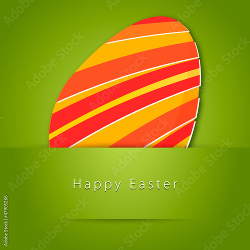 Green Easter Egg Card