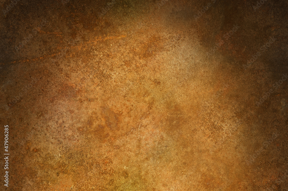 Grungy distressed iron surface lit from above Grungy distressed iron surface lit from above