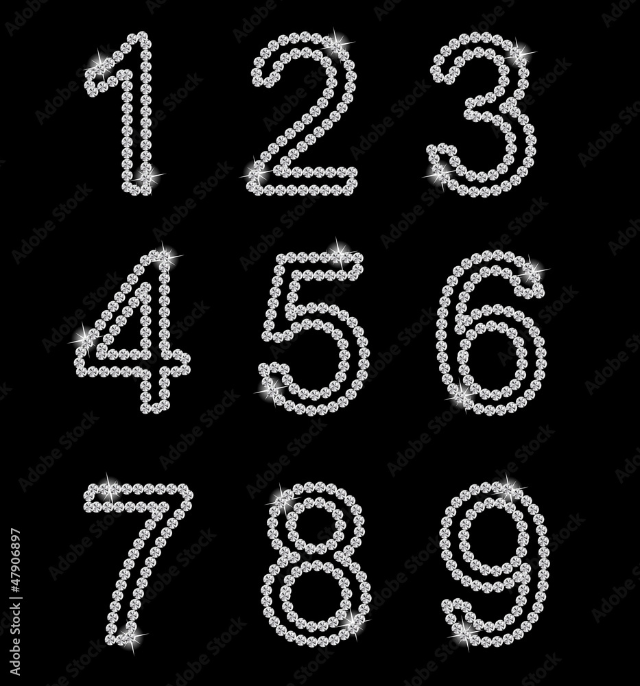 Diamond Alphabet vector illustration Diamond Alphabet vector illustration