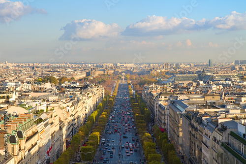 The Avenue des Champs-Elysees, Paris