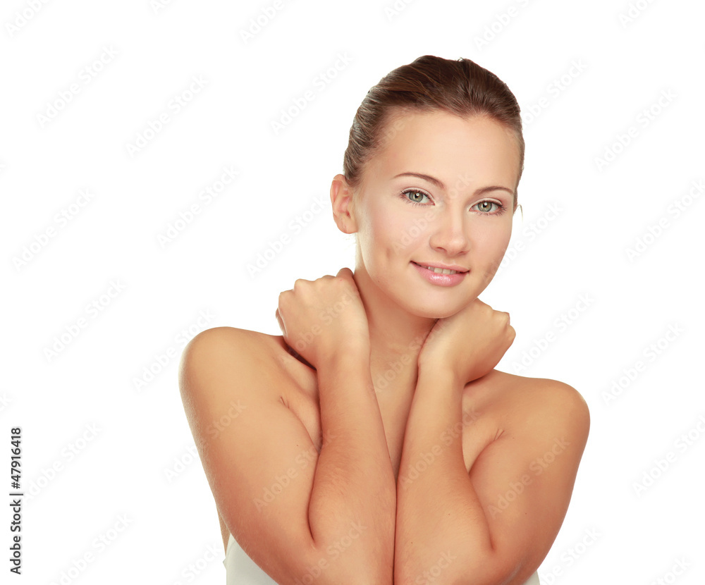 Portrait of the young beautiful girl