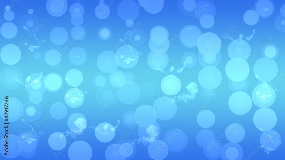 blue background circles with smoke blue background circles with smoke