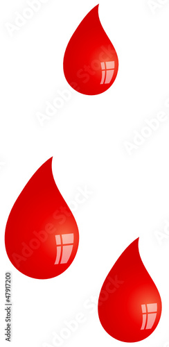 Rote Tropfen