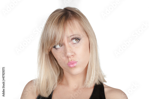woman making a funny face