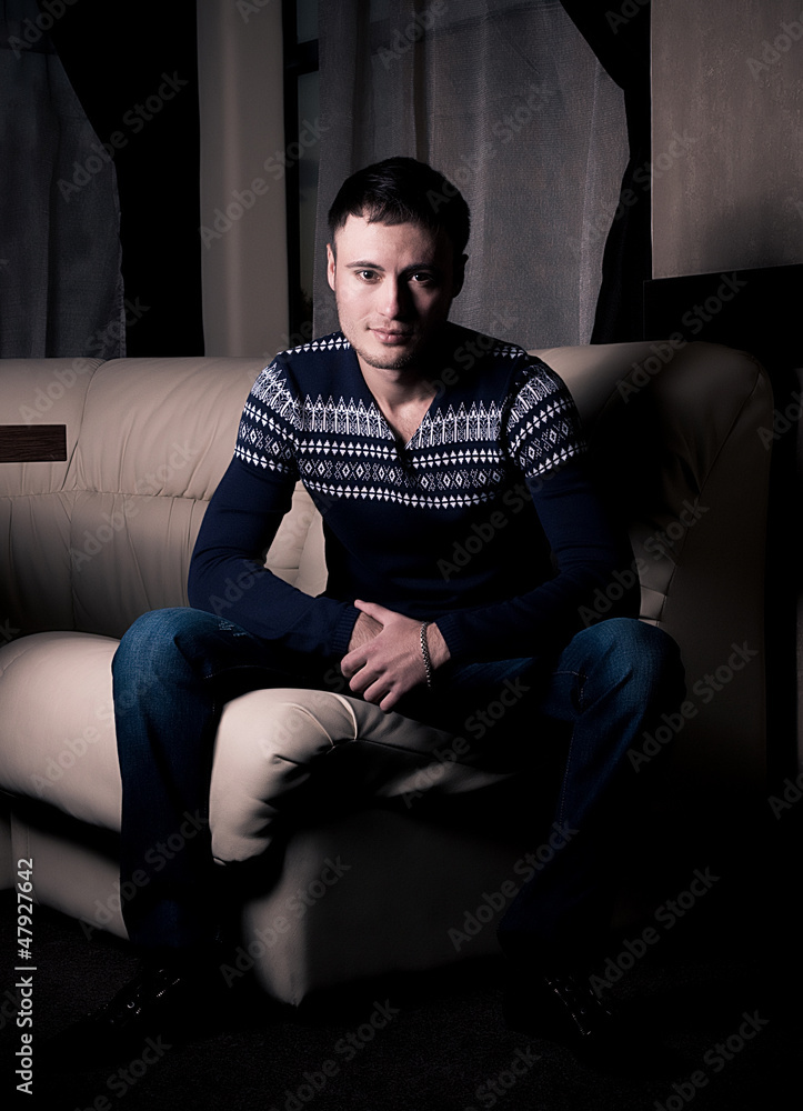 Full length portrait of happy handsome young man Full length portrait of happy handsome young man