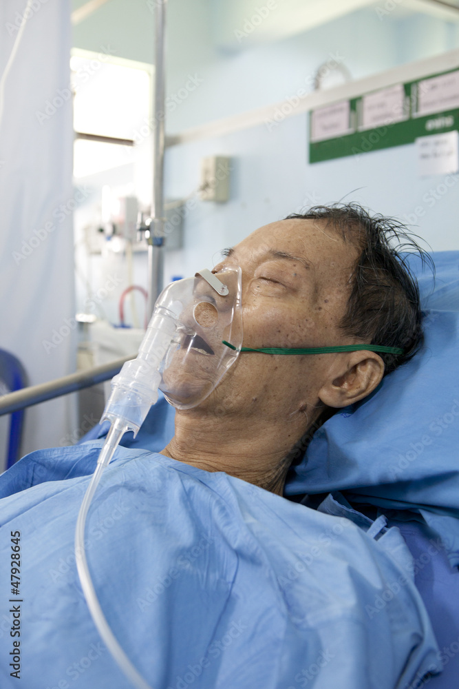 Person on sale on oxygen