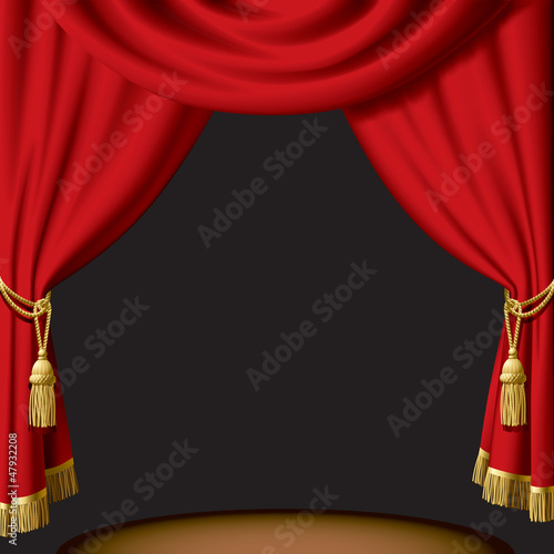 Red curtain