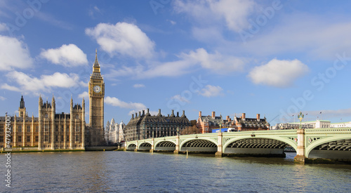 Westminster Bridge and Big Ben cityscape