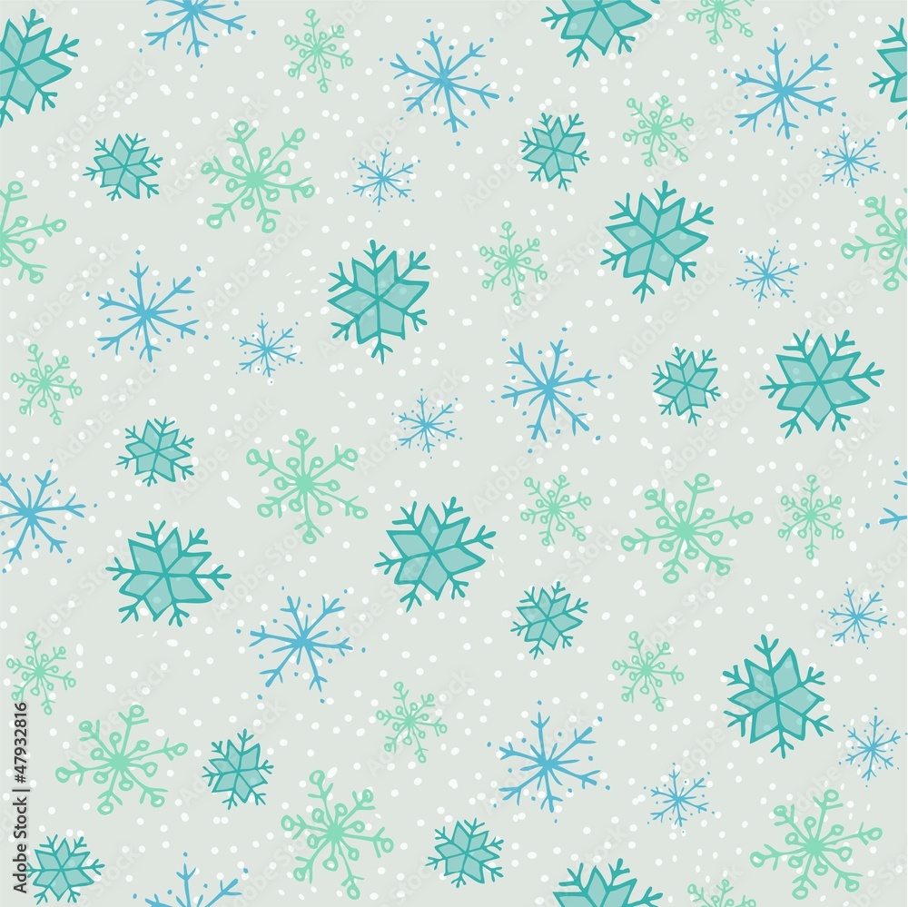 Elegant Christmas Background With Snowflakes Elegant Christmas Background With Snowflakes