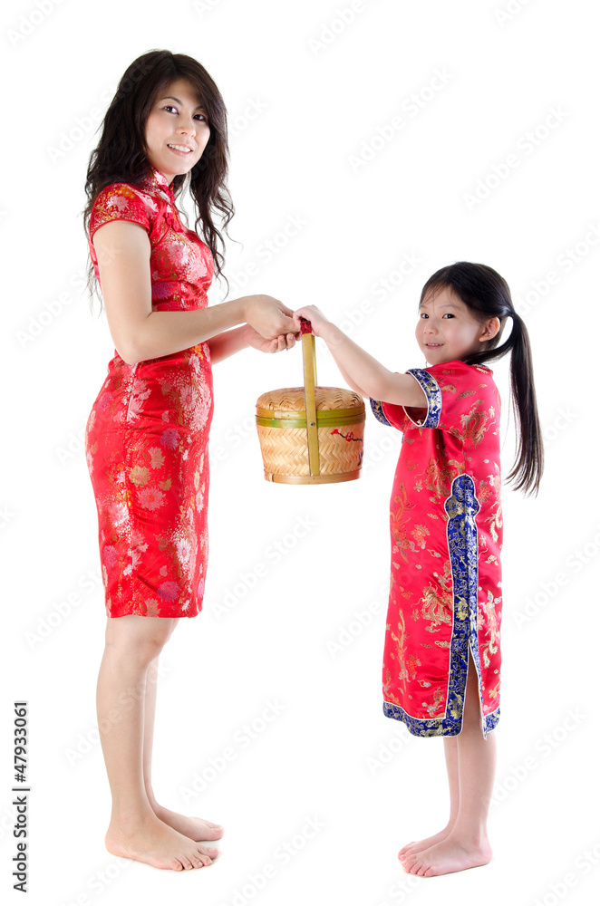 Full body oriental family Full body oriental family