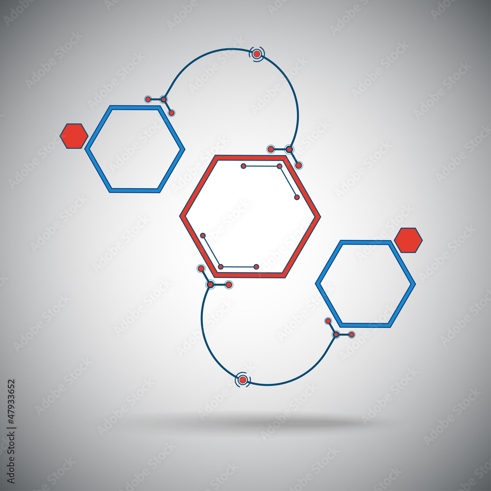 Fototapeta premium Communication in the form of an arc