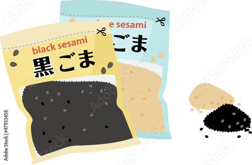 黒胡麻と白胡麻