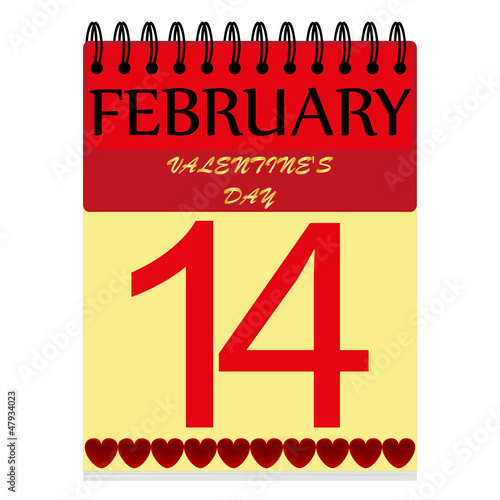 February 14 on the calendar