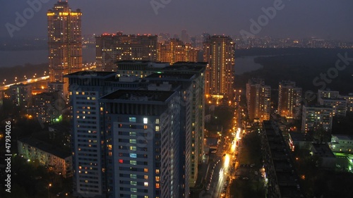 Housing estate stand in front of housing estate Crimson Sails in photo