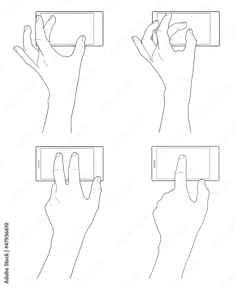 Phone touch gestures. Touch the screen Phone touch gestures. Touch the screen