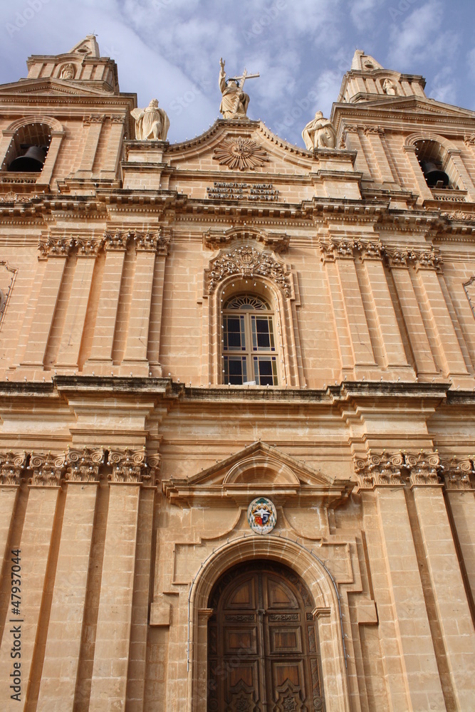 View Of Maria Bambina Church ( Mellieha Malta )