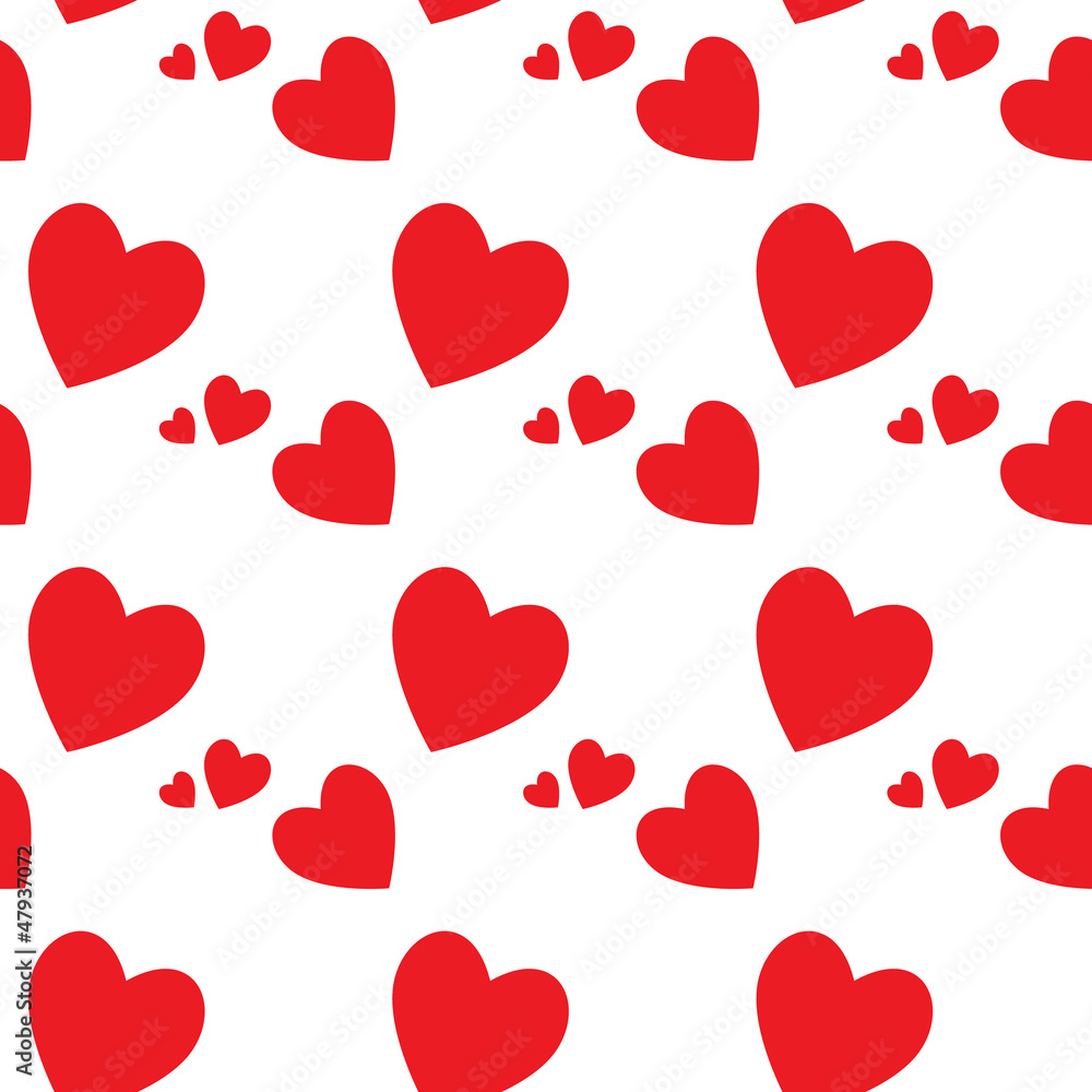 Seamless pattern with hearts - valentine
