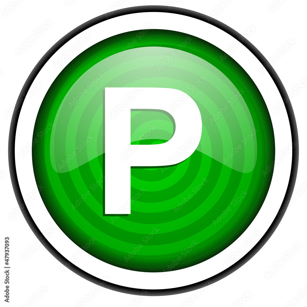 park green glossy icon isolated on white background park green glossy icon isolated on white background