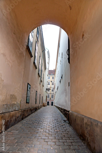 Narrow street in Vienna