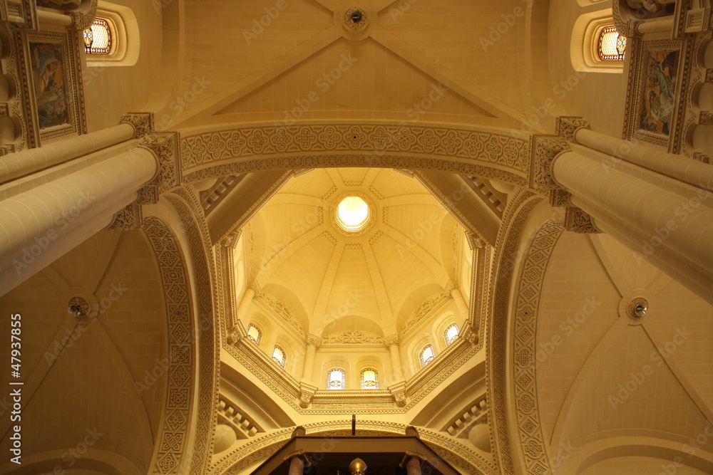 Ceiling of Ta Pinu Church ( Gharb, St Mary, Malta )