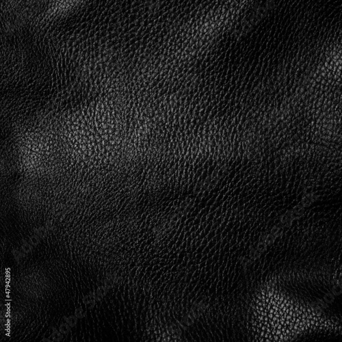 shiny black leather background close up