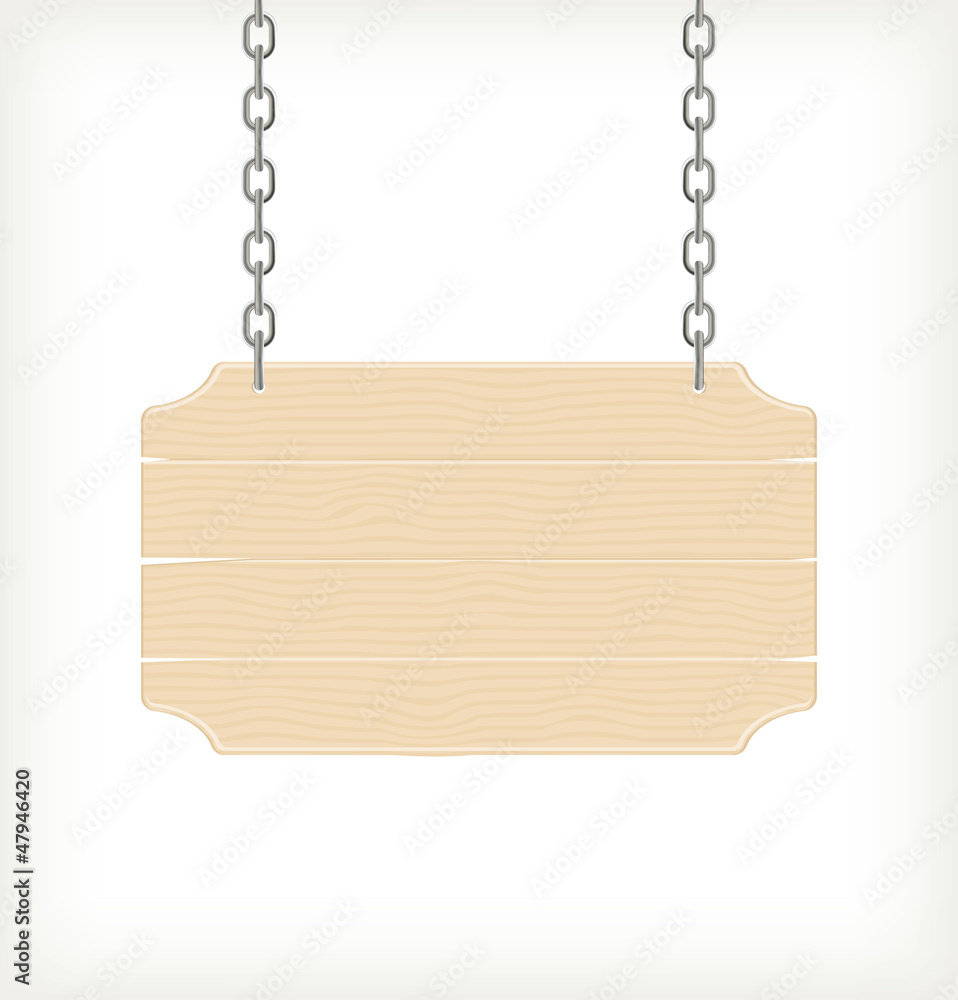 Wood sign, vector Wood sign, vector
