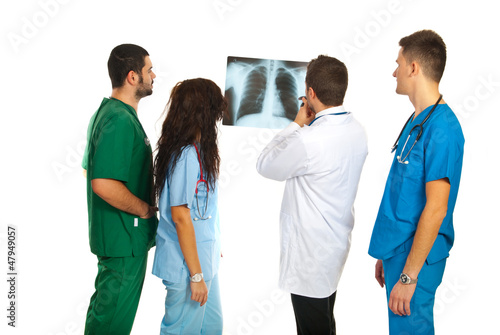Radiologists with lungs xray