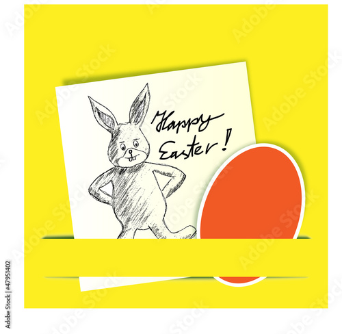 merkzettel happy easter
