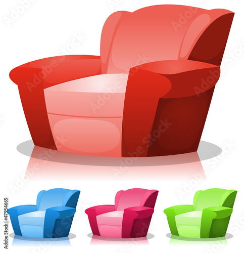 Cartoon Armchair Set