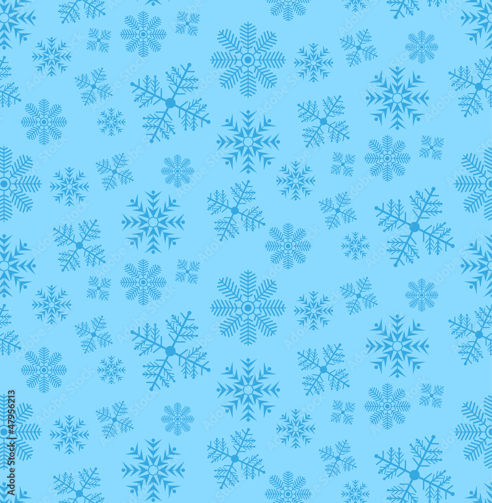 Seamless snow flakes vector pattern Seamless snow flakes vector pattern