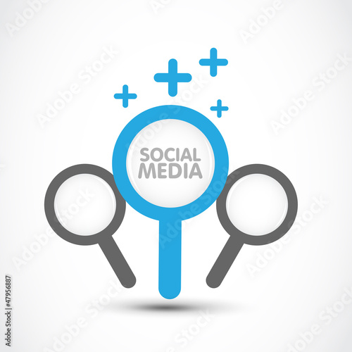 social media search concept