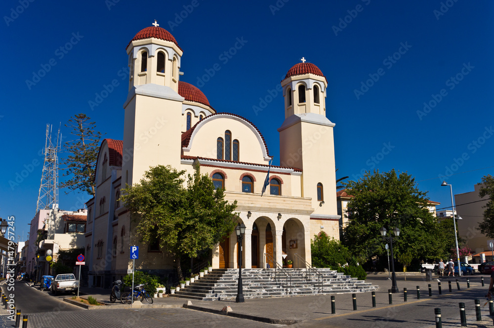 Church at the city of Rhetymno, island of Crete