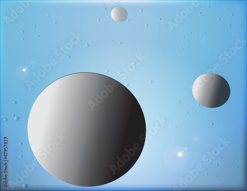 The Earth and The Noon on The Blue Space of Star