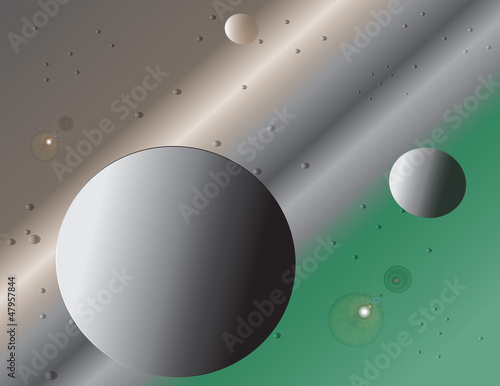 Imagination about The Earth and The Noon on The Space
