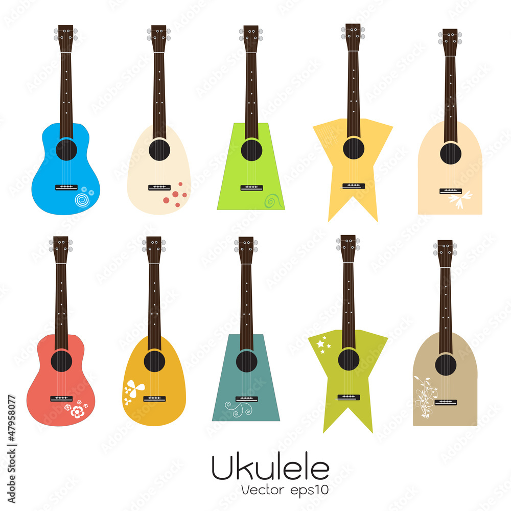 Naklejka premium Ukulele