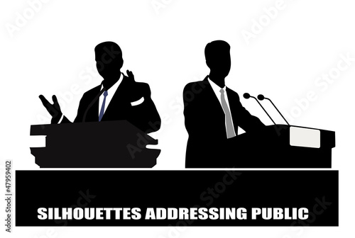 person before a microphone