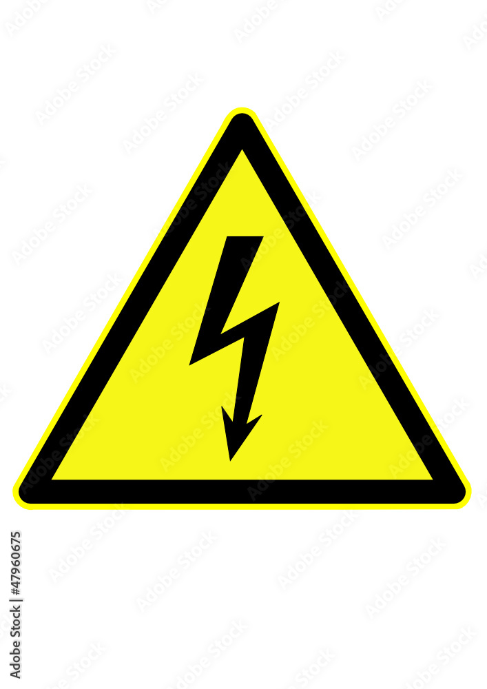 Warnschild eletrischer Strom Warnschild eletrischer Strom
