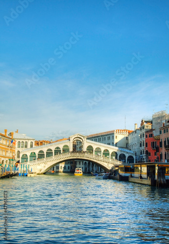 Rialto Bridge (Ponte Di Rialto) in Venice, Italy