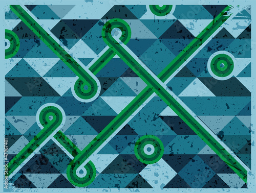 Abstrakte geometrische Gestaltung