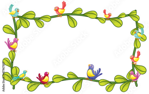 Birds and plant design