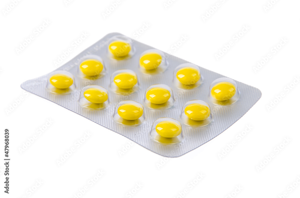 Tablets isolated on white Tablets isolated on white