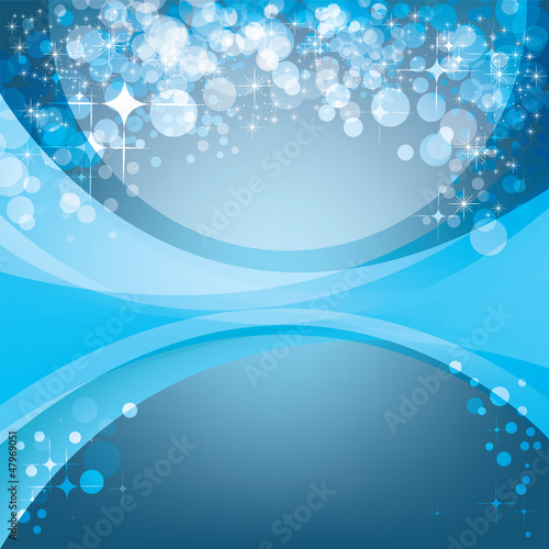 Abstract blue background, holiday template