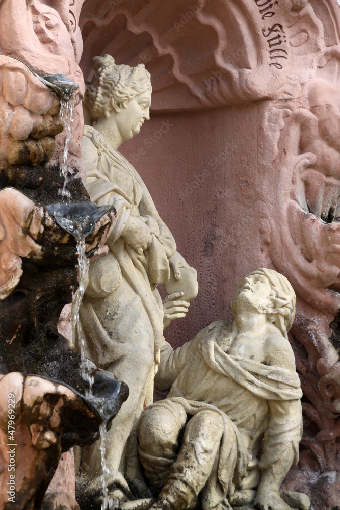 Elisabethbrunnen an der Abtei Bad Gandersheim