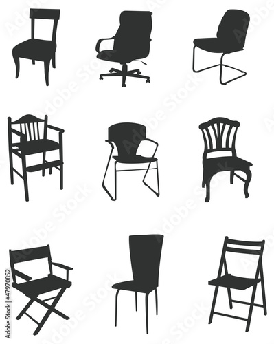 Sets of silhouette chair