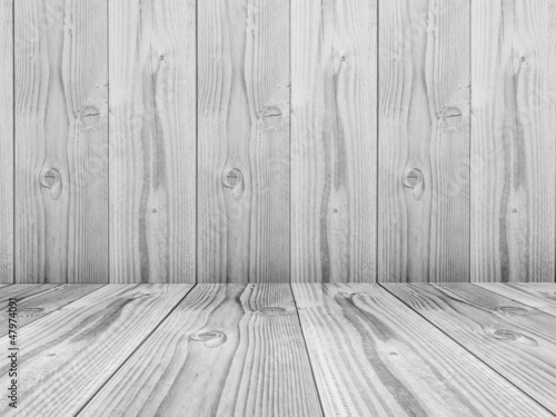 Conceptual old wood wall and floor background © high_resolution
