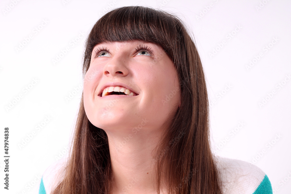 Portrait of smiling beautiful girl Portrait of smiling beautiful girl