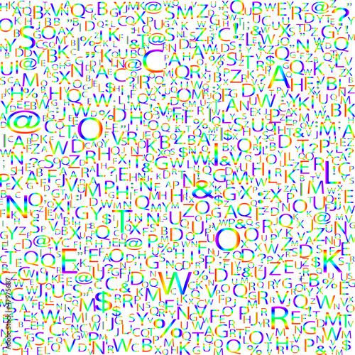 Colorful Alphabet background  vector