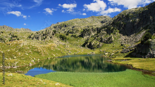 Serene landscape in the Pyrenees photo