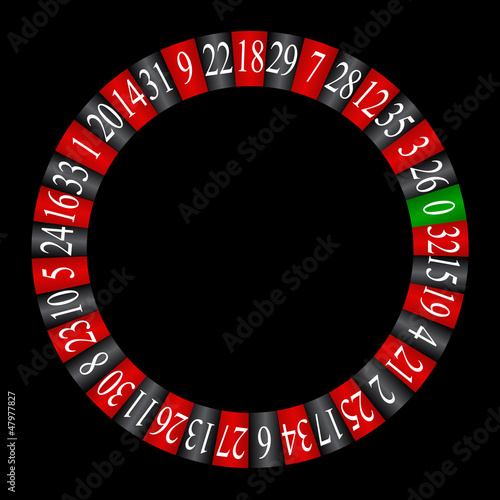 Roulette wheel , vector