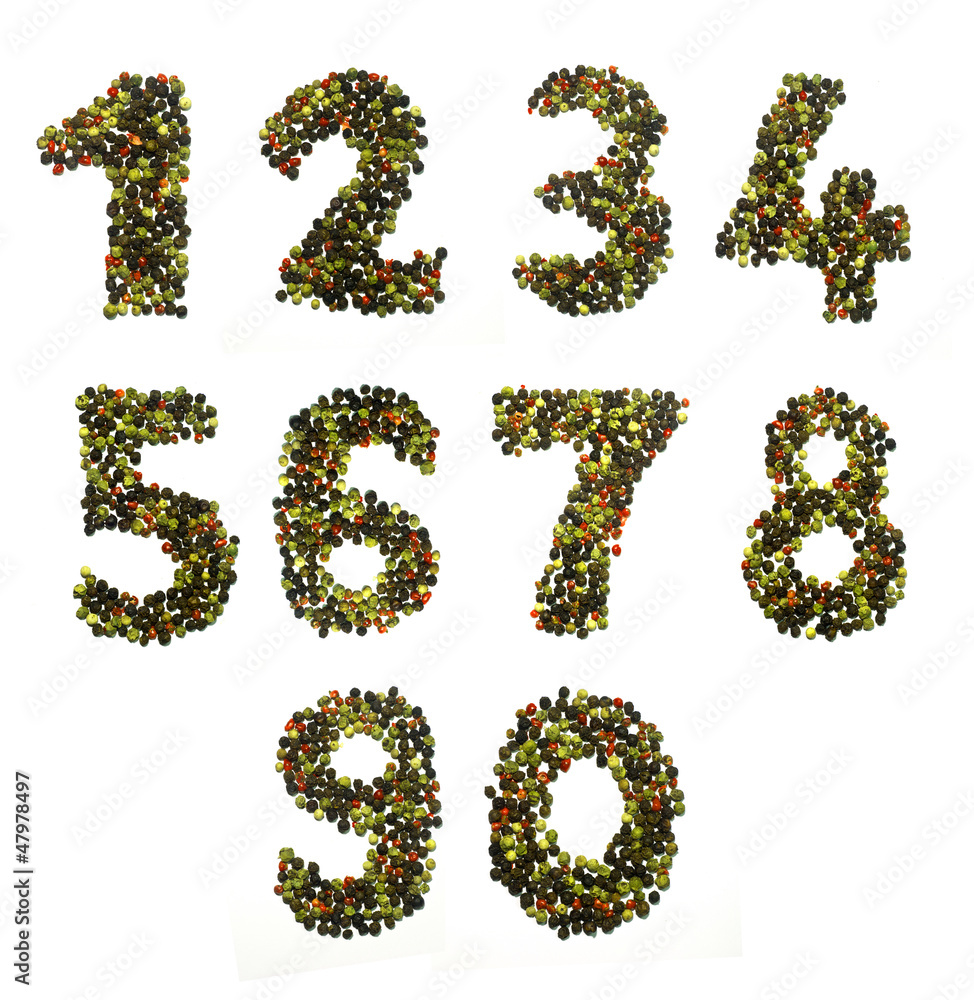 pepper alphabet and numbers pepper alphabet and numbers
